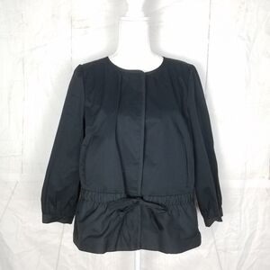 dkny black tie waist light jacket
